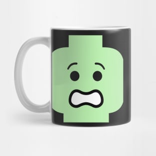 Scared Minifig Face Mug